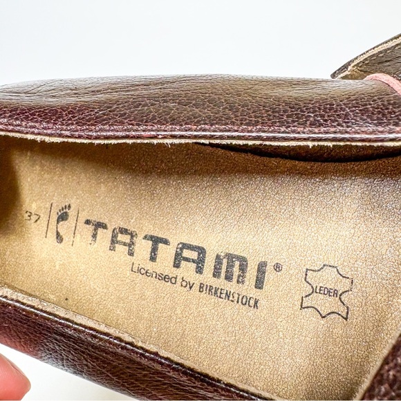 Tatami Birkenstock Brown Leather Mary Jane’s Flat Women's Shoes Size 37 6 - Picture 8 of 8